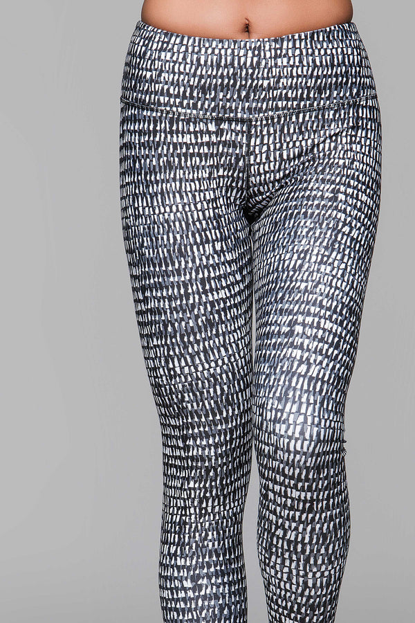 Lucky Graphic Brush Stroke Leggings